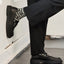 Guinness Word Bamboo Socks in Black & Cream