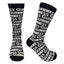 Guinness Word Bamboo Socks in Black & Cream