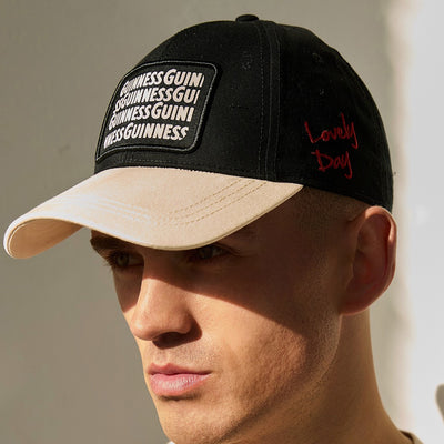 Guinness ‘Woven Badge’ Baseball Cap in Black & Cream