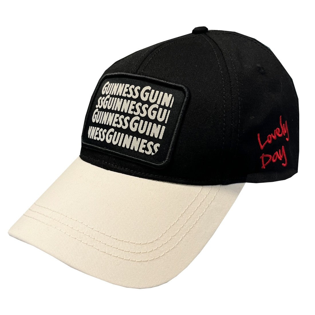 Guinness ‘Woven Badge’ Baseball Cap in Black & Cream