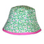 Ireland All-Over Shamrock Kids Bucket Hat in Green & Pink