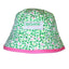 Ireland All-Over Shamrock Kids Bucket Hat in Green & Pink