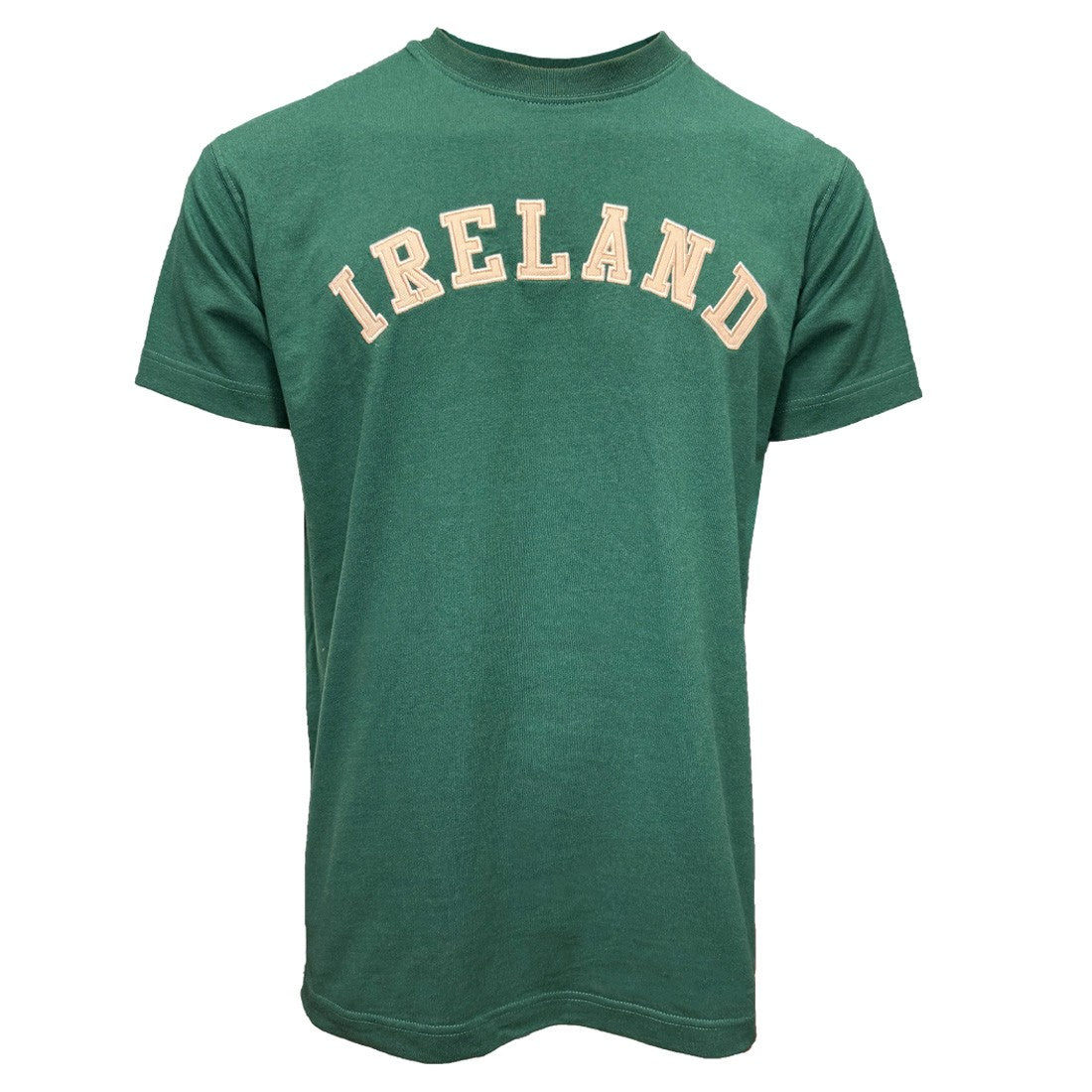Ireland Appliqué T-Shirt in Evergreen & Cream