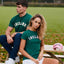 Ireland Appliqué T-Shirt in Evergreen & Cream
