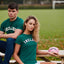 Ireland Appliqué T-Shirt in Evergreen & Cream