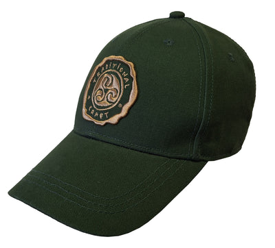 Ireland Baseball Cap in Bottle Green & Gold