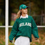 Ireland Baseball Cap in Evergreen & Pink