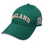 Ireland Baseball Cap in Evergreen & Pink