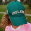 Ireland Baseball Cap in Evergreen & Pink