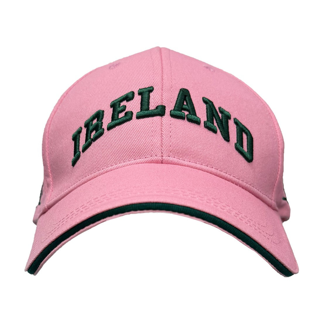 Ireland Baseball Cap in Pink & Green