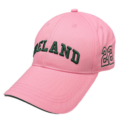 Ireland Baseball Cap in Pink & Green