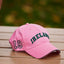 Ireland Baseball Cap in Pink & Green