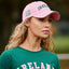 Ireland Baseball Cap in Pink & Green