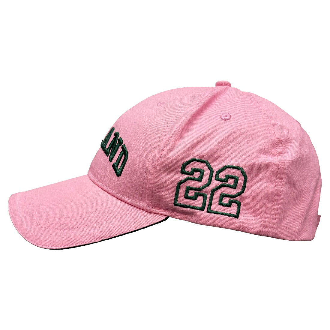 Ireland Baseball Cap in Pink & Green