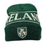 Ireland Beanie Hat in Bottle Green & Cream