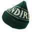 Ireland Beanie Hat in Bottle Green & Cream