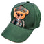 Ireland Bear Kids Baseball Cap in Bottle Green