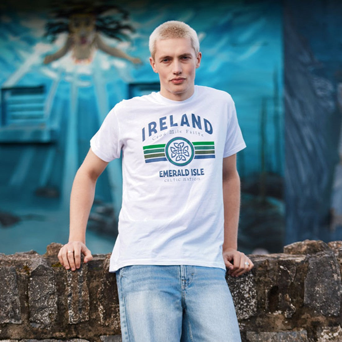 Ireland ‘Céad Míle Fáilte’ T-Shirt in White