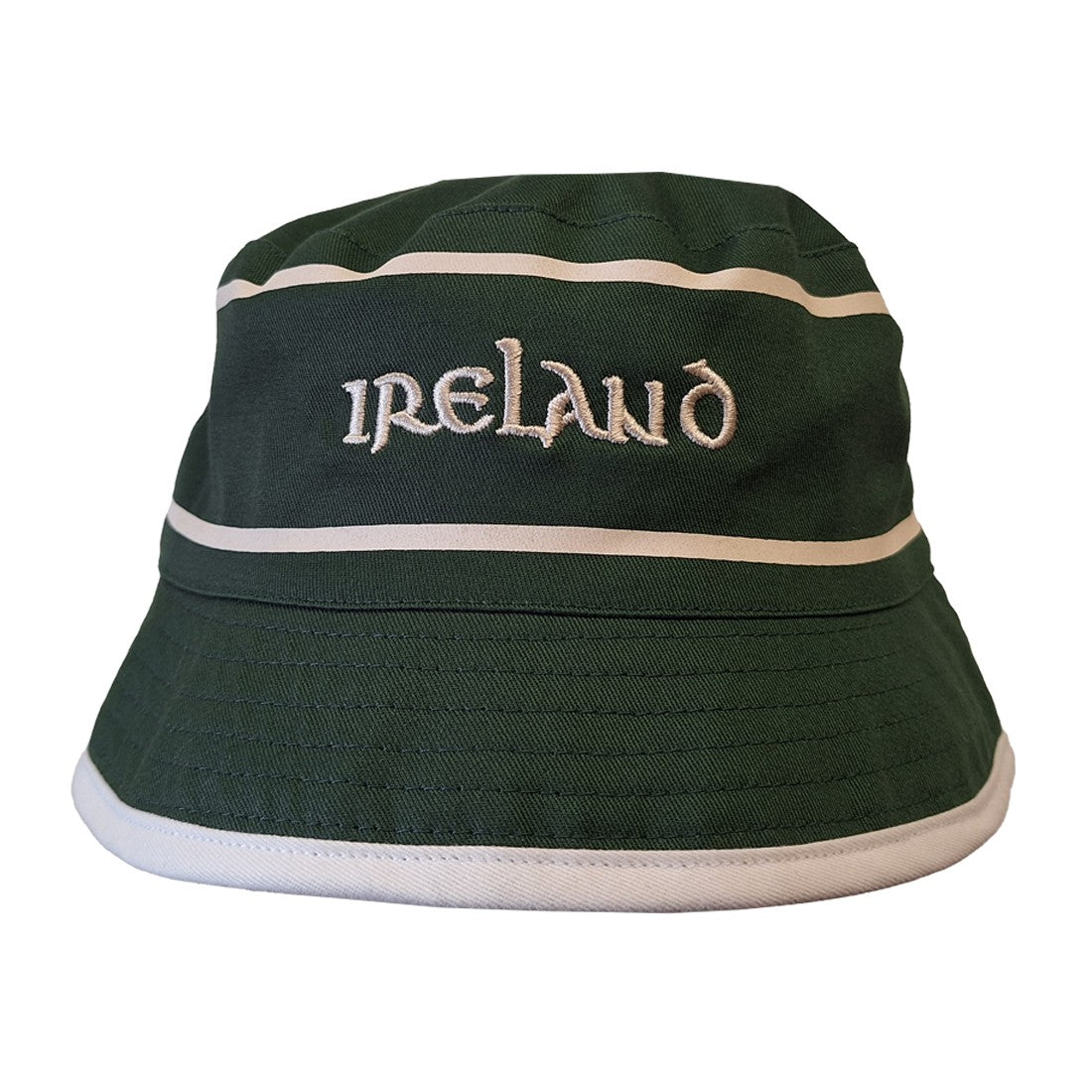 Ireland Celtic All Over Reversible Bucket Hat in Bottle Green & Cream