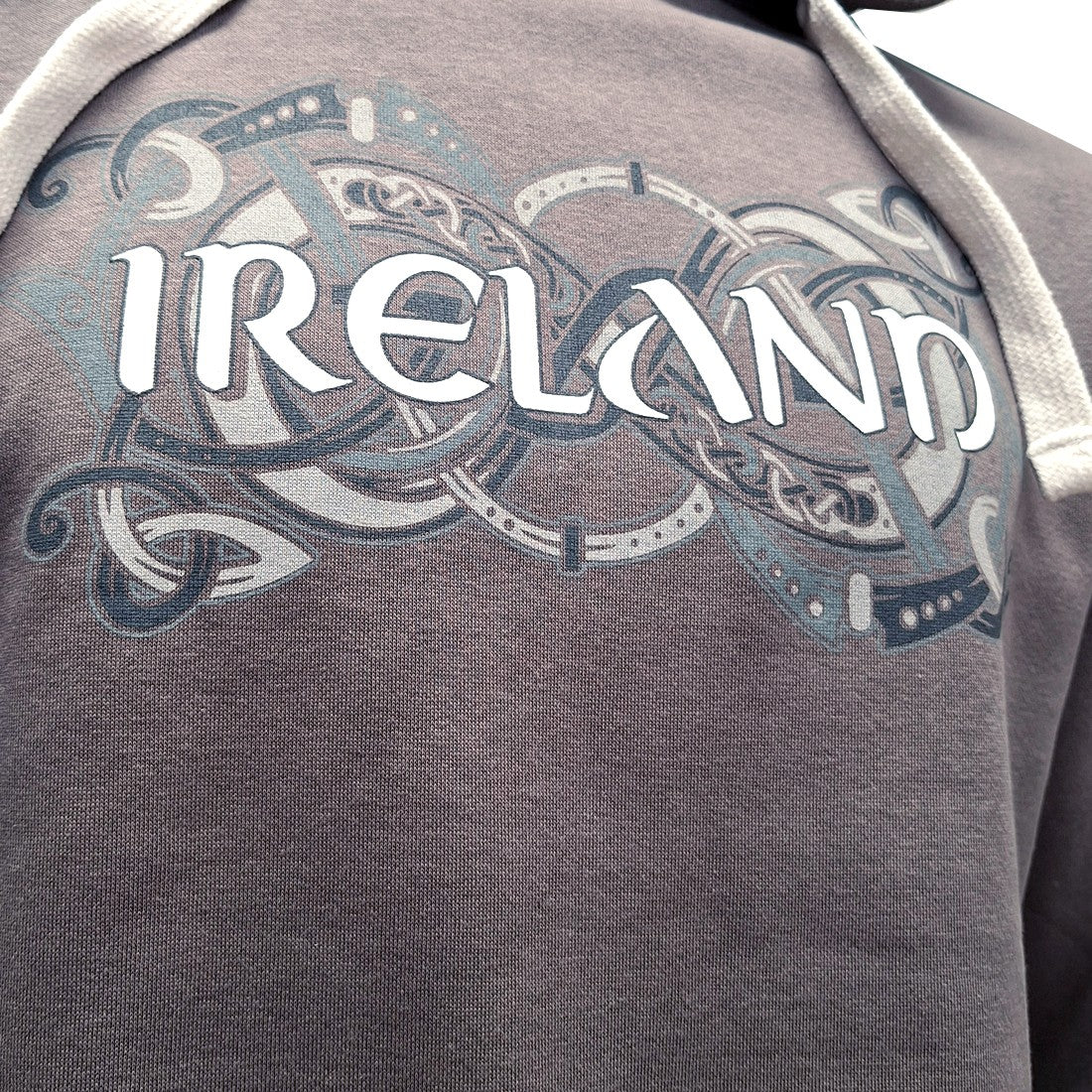 Ireland Celtic Band Hoodie in Pewter