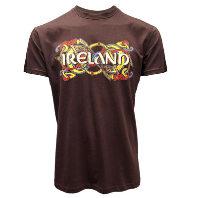 Ireland ‘Celtic Band’ T-Shirt in Chocolate