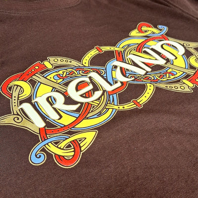 Ireland ‘Celtic Band’ T-Shirt in Chocolate