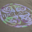 Ireland Celtic Design Ladies T-shirt in Pewter Grey