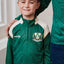 Ireland Celtic Sublimated Kids 1/4 Zip Top in Bottle Green