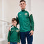 Ireland Celtic Sublimated Kids 1/4 Zip Top in Bottle Green