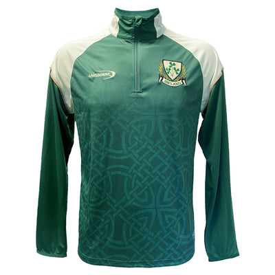 Ireland Celtic Sublimated Performance 1/4 Zip Top in Bottle Green