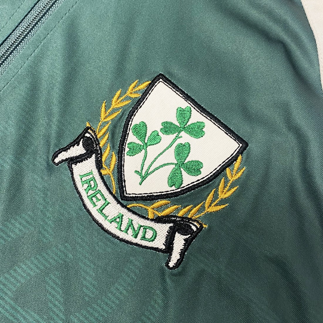 Ireland Celtic Sublimated Performance 1/4 Zip Top in Bottle Green