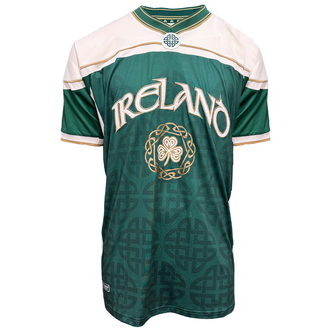 Ireland Celtic USA Football Top in Green & Cream