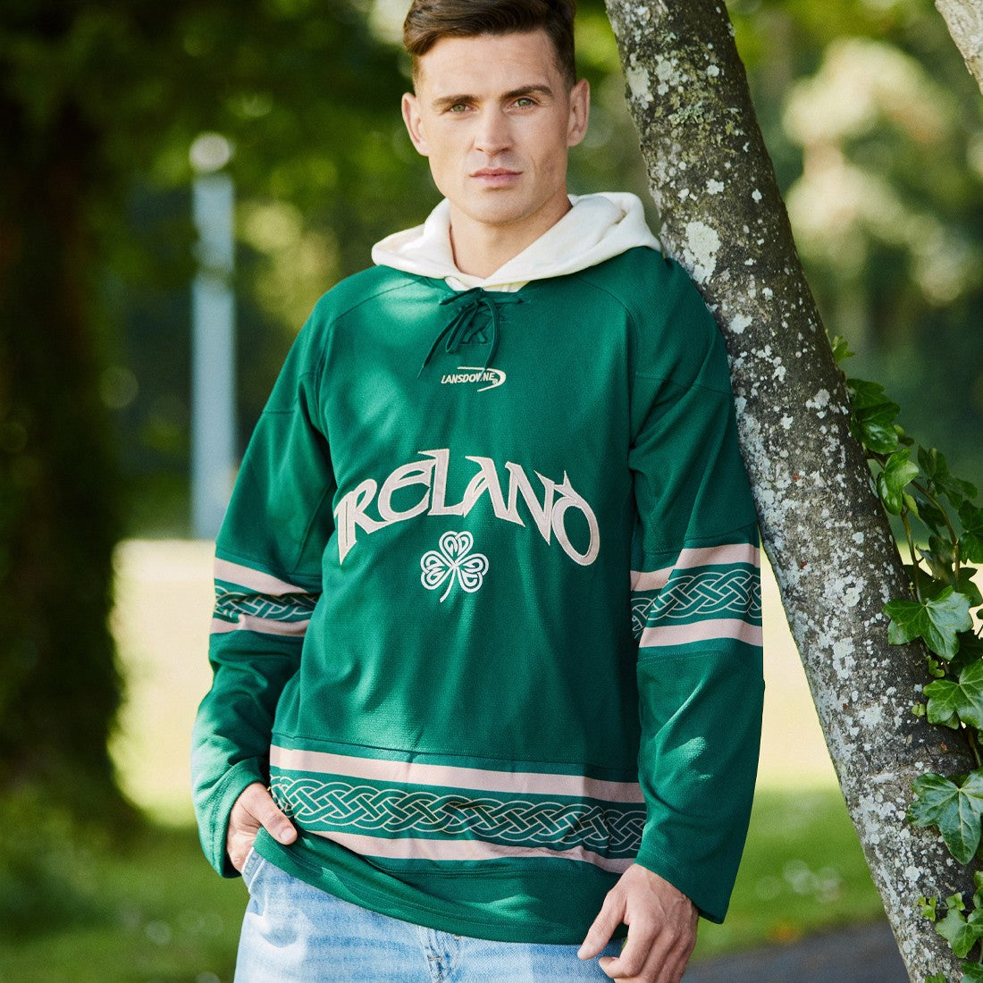 Ireland Celtic USA Football Top in Green
