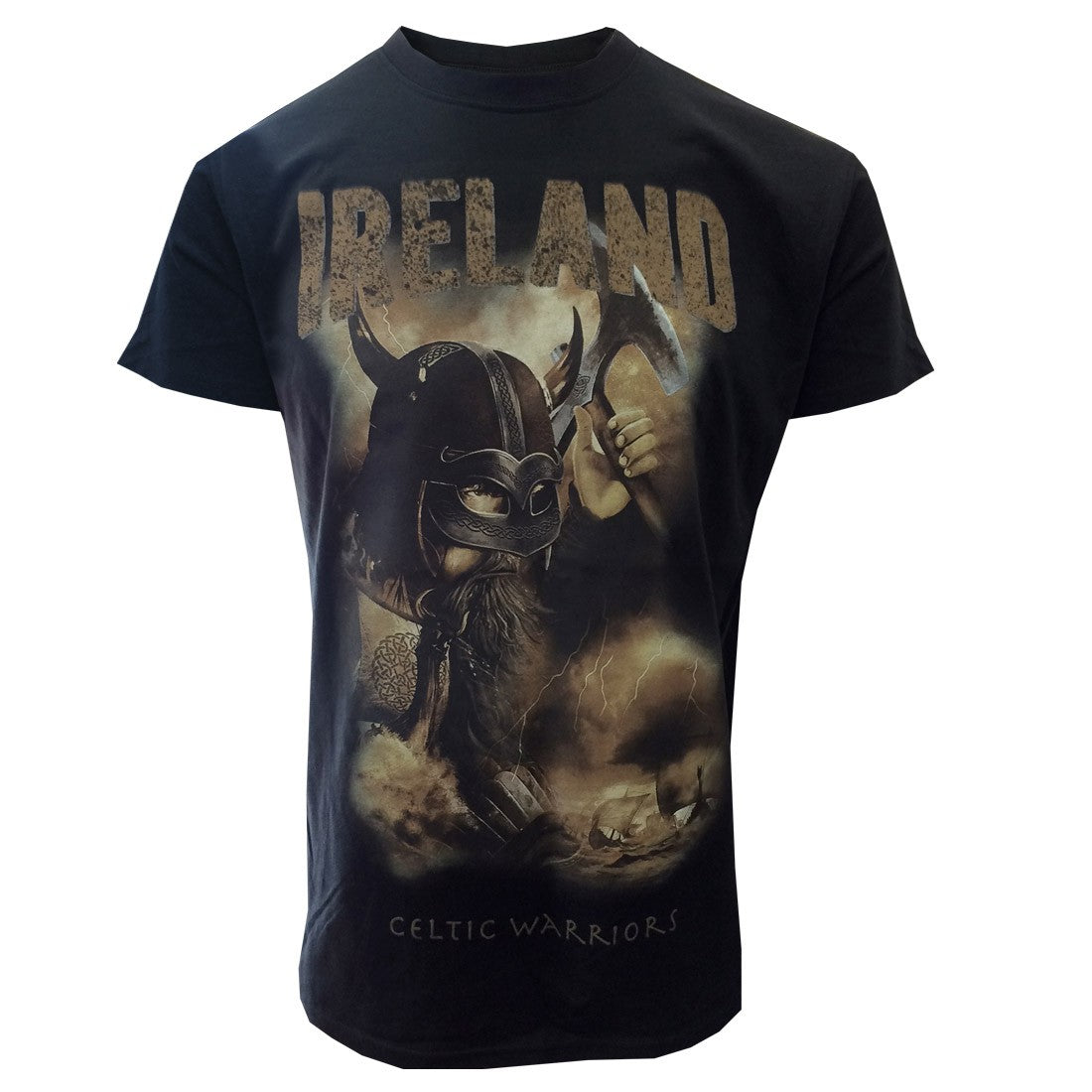 Ireland Celtic Viking T-shirt in Black