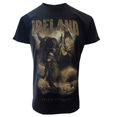 Ireland Celtic Viking T-shirt in Black