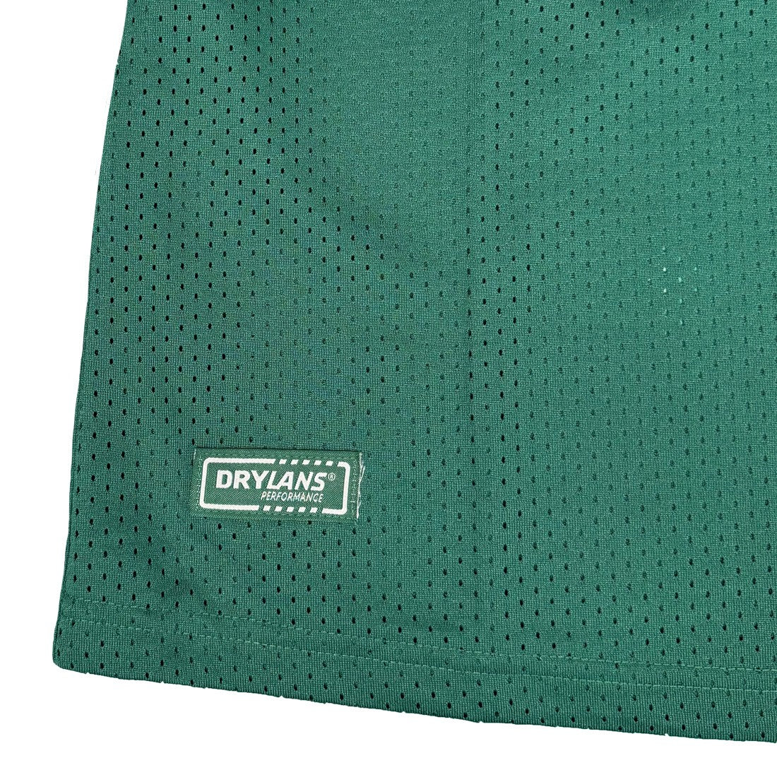 Ireland Crest Long Sleeve Mesh Top in Green & Cream