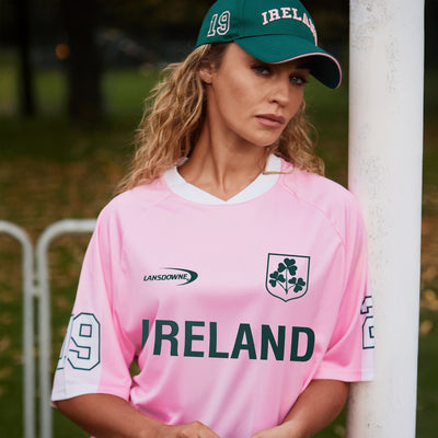 Ireland Crest Performance Top in Pink & White