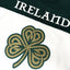 Ireland Crest V-Neck USA Top in Cream & Green