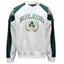 Ireland Crest V-Neck USA Top in Cream & Green