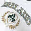Ireland Crest V-Neck USA Top in Cream & Green
