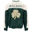 Ireland Crest V-Neck USA Top in Green & Cream