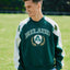 Ireland Crest V-Neck USA Top in Green & Cream