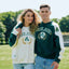 Ireland Crest V-Neck USA Top in Green & Cream