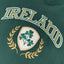 Ireland Crest V-Neck USA Top in Green & Cream