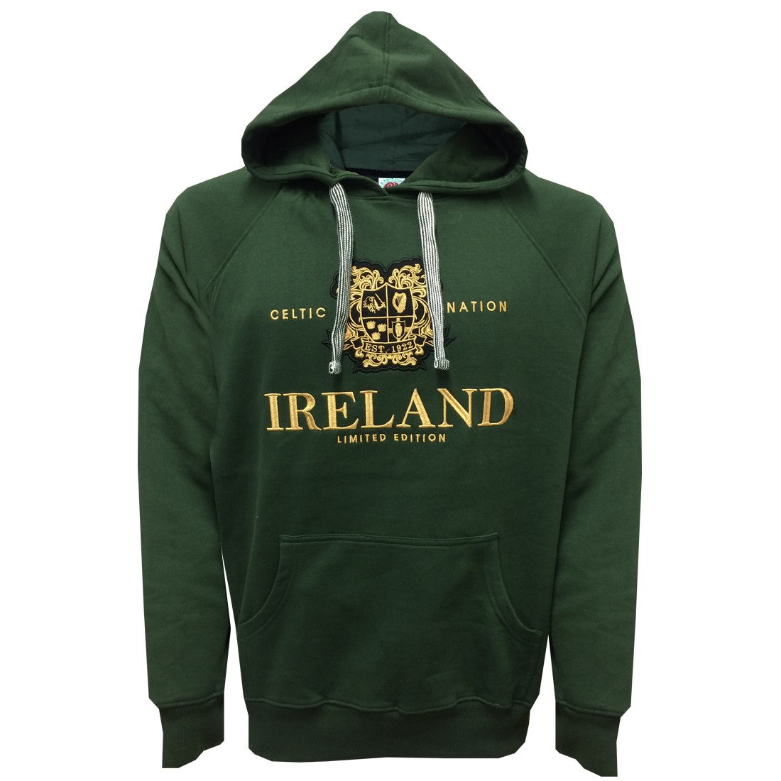 Ireland Emblem Hoodie in Bottle Green