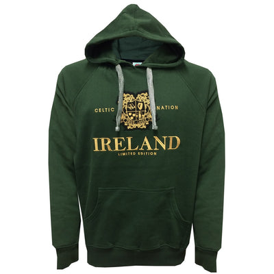 Ireland Emblem Hoodie in Bottle Green