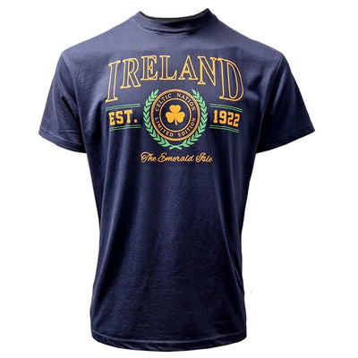 Ireland ‘Emerald Isle Est. 1922’ T-Shirt in Navy