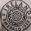 Ireland ‘Emerald Isle Round Crest’ T-Shirt in Sand