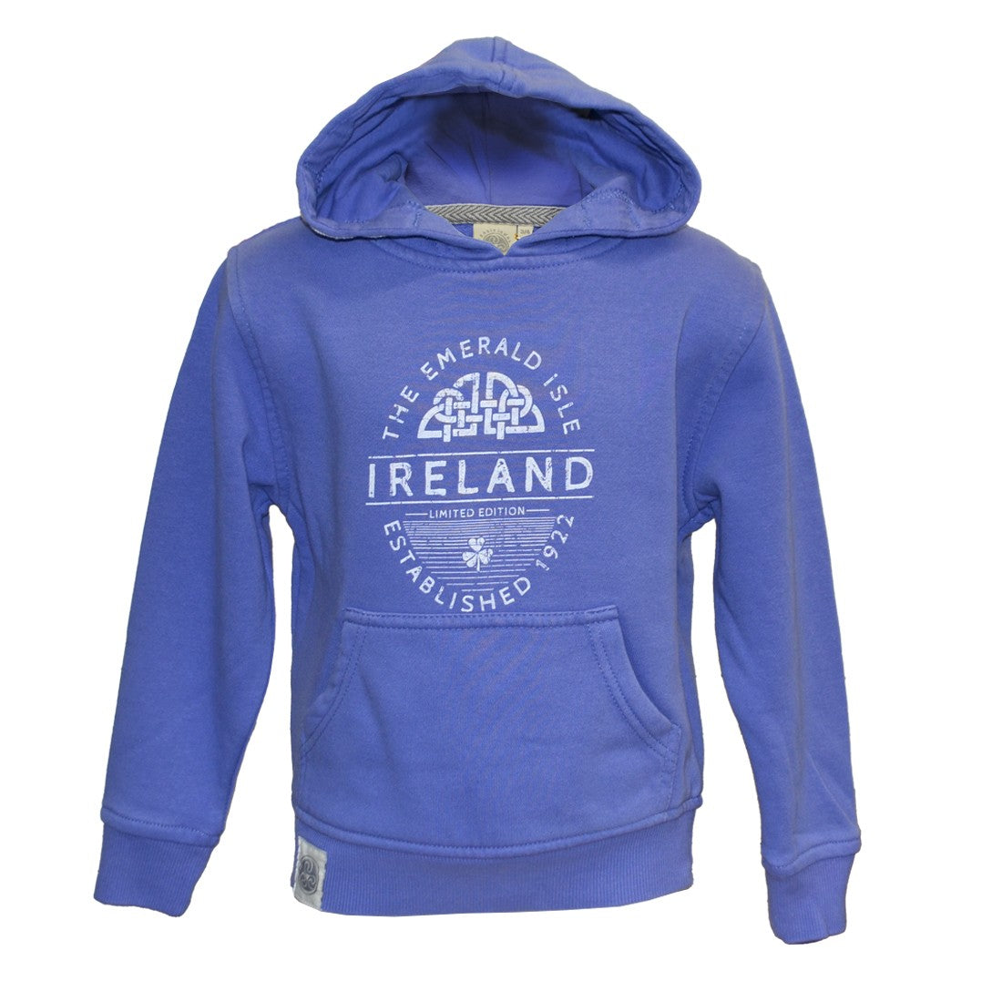 Ireland EST 1922 Kids Hoodie in Cornflour Blue