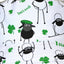 Ireland Flaherty Kids Bucket Hat in Green & White